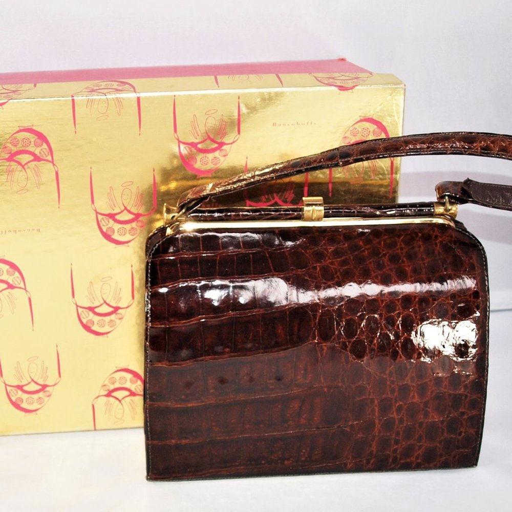 👜 Vintage Authentic Real Crocodile Bag Ransohoff's San Francisco